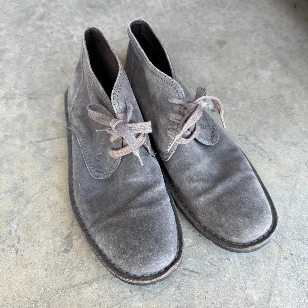 John Varvatos USA Mens Grey Suede Hipster Chukka Boots F505K4B Size 10M